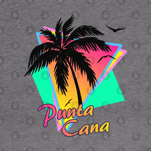 Punta Cana Cool 80s Sunset by Nerd_art